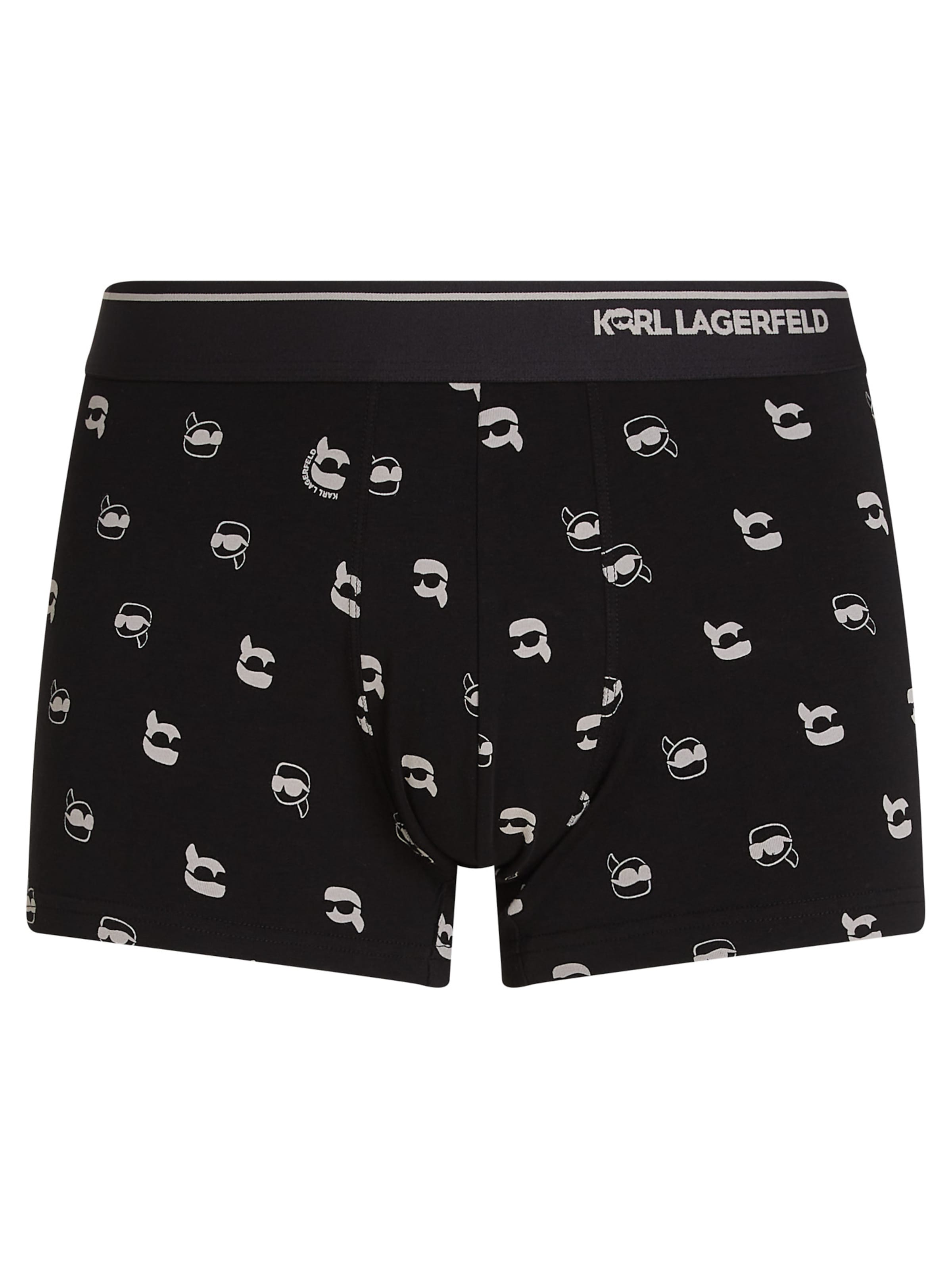 Boxer 'Ikon' di Karl Lagerfeld in nero: frontale