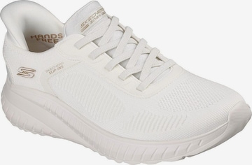 Chaussure de sport 'Slip-Ins: BOBS Sport Squad Chaos - Current Muse' SKECHERS en blanc : devant