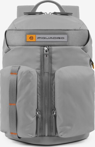 Piquadro PQ-Bios Rucksack in Grau: predná strana