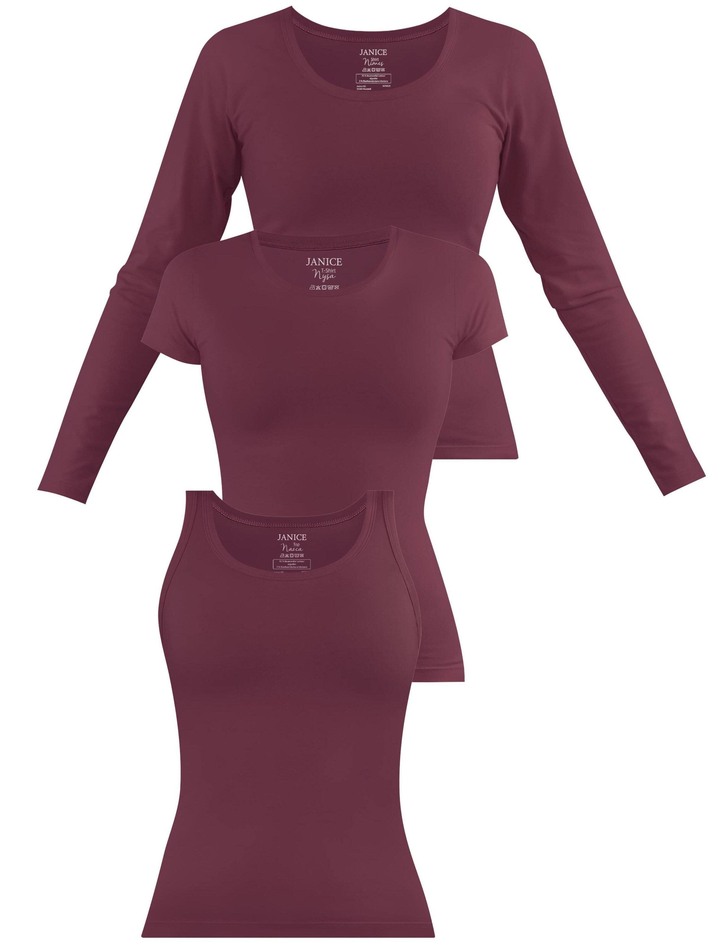 Janice - Camiseta en rojo: frente