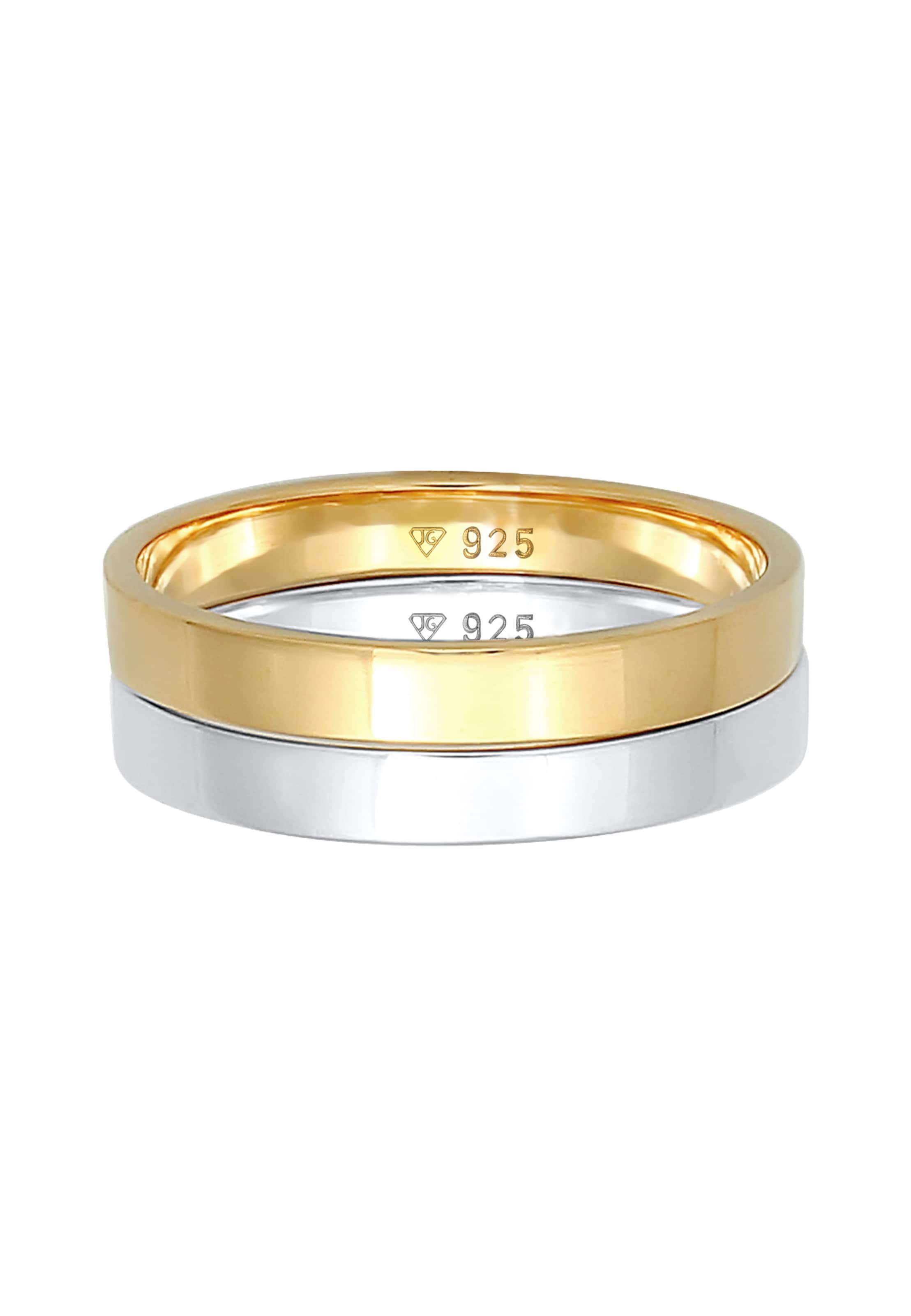 ELLI Ring 'Bi Color' in Gold
