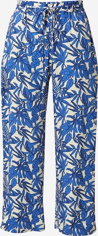 Smith&Soul Wide leg Broek 'Santorini' in Blauw: voorkant