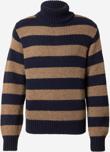Guido Maria Kretschmer Men Pullover 'Toni' in dunkelbeige / navy, Produktansicht