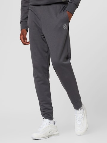 BIDI BADU Tapered Workout Pants in Grey: front