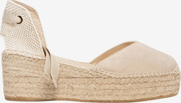 Sandales 'Alpargata Cuña 6 cm' Alhamas en gris : devant