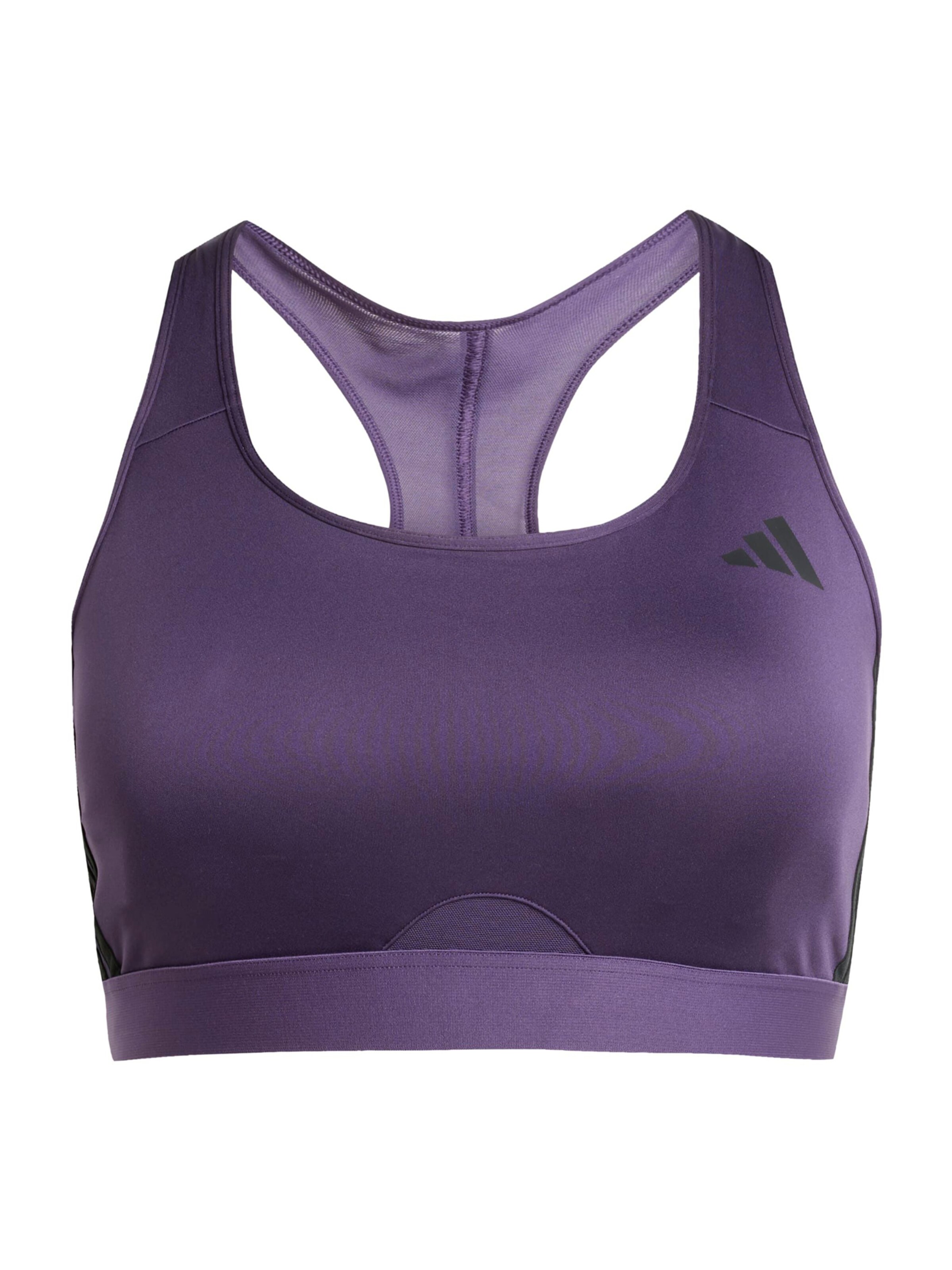 ADIDAS PERFORMANCE Korzetová Sportovní podprsenka 'PWRCT' – fialová: přední strana