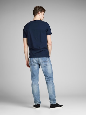T-Shirt 'Essentials' JACK & JONES en bleu