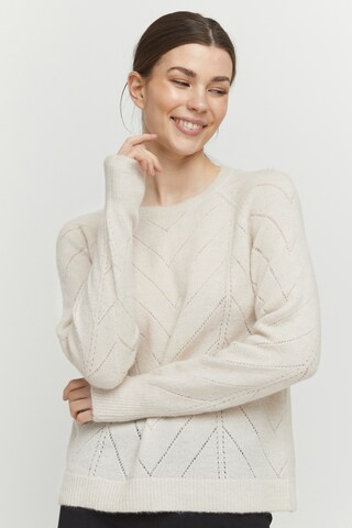 b.young Sweater in Beige: front