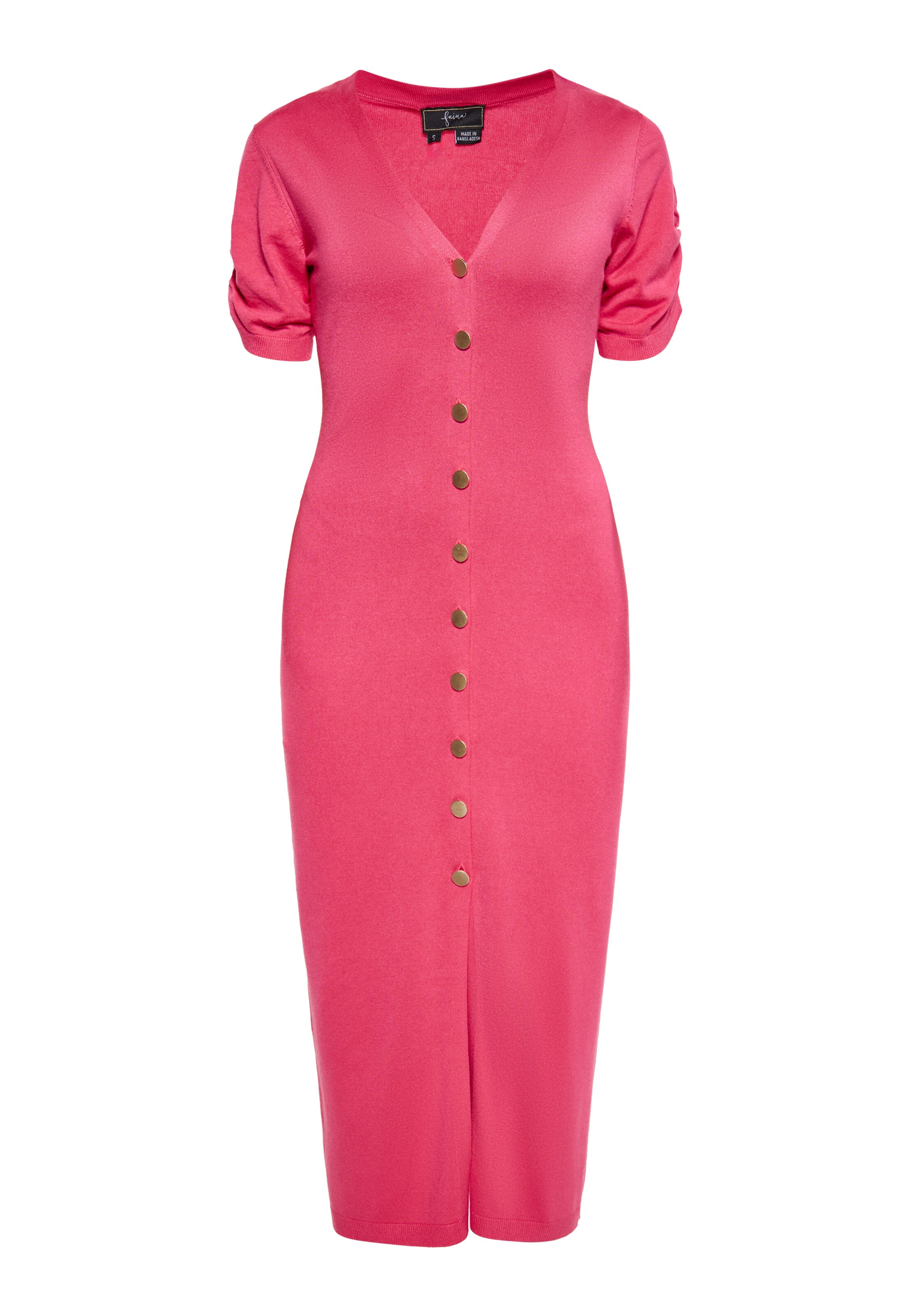 fainaPletena haljina - roza boja: prednji dio