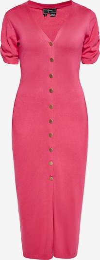 Megzta suknelė iš faina, spalva – avietinė, Prekių apžvalga