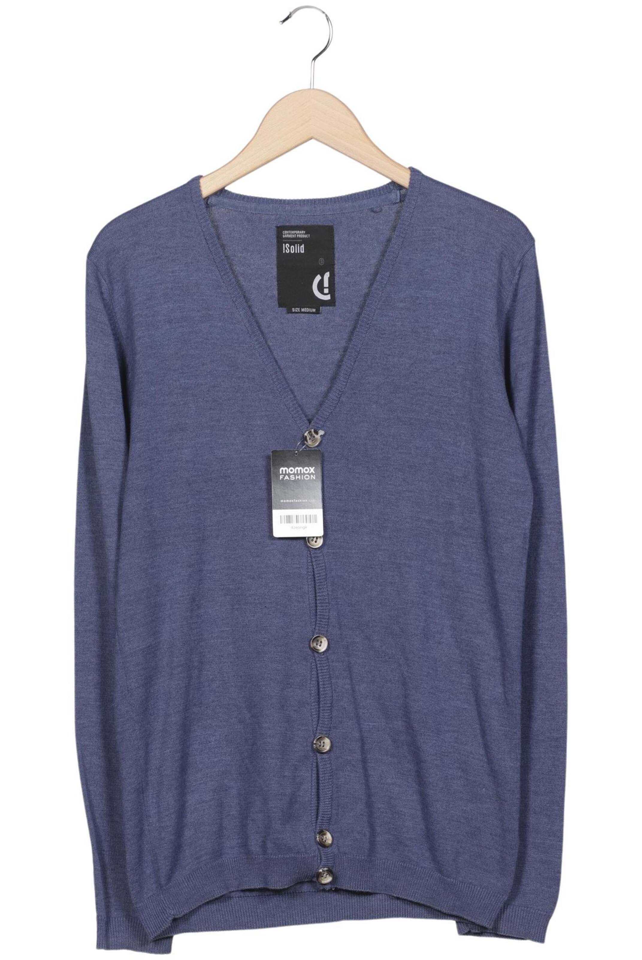 !Solid Sweater & Cardigan in M in Blue: front