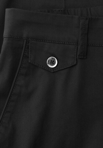 STREET ONE Slimfit Hose in Schwarz