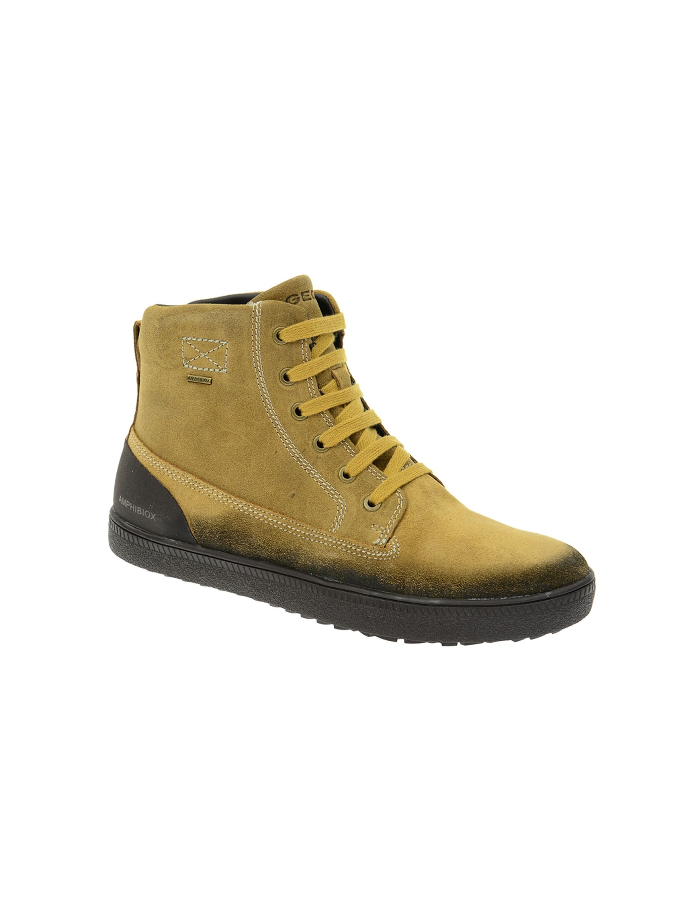 GEOX Boots 'Geox Damen Stiefel gelb schwarz wasserdicht' in Yellow: front