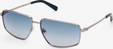 Lunettes de soleil GUESS en argent : devant