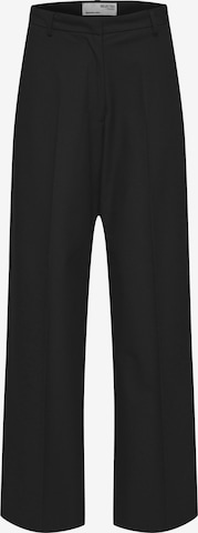SELECTED FEMME Pleated Pants 'ELIANA' in Black: front