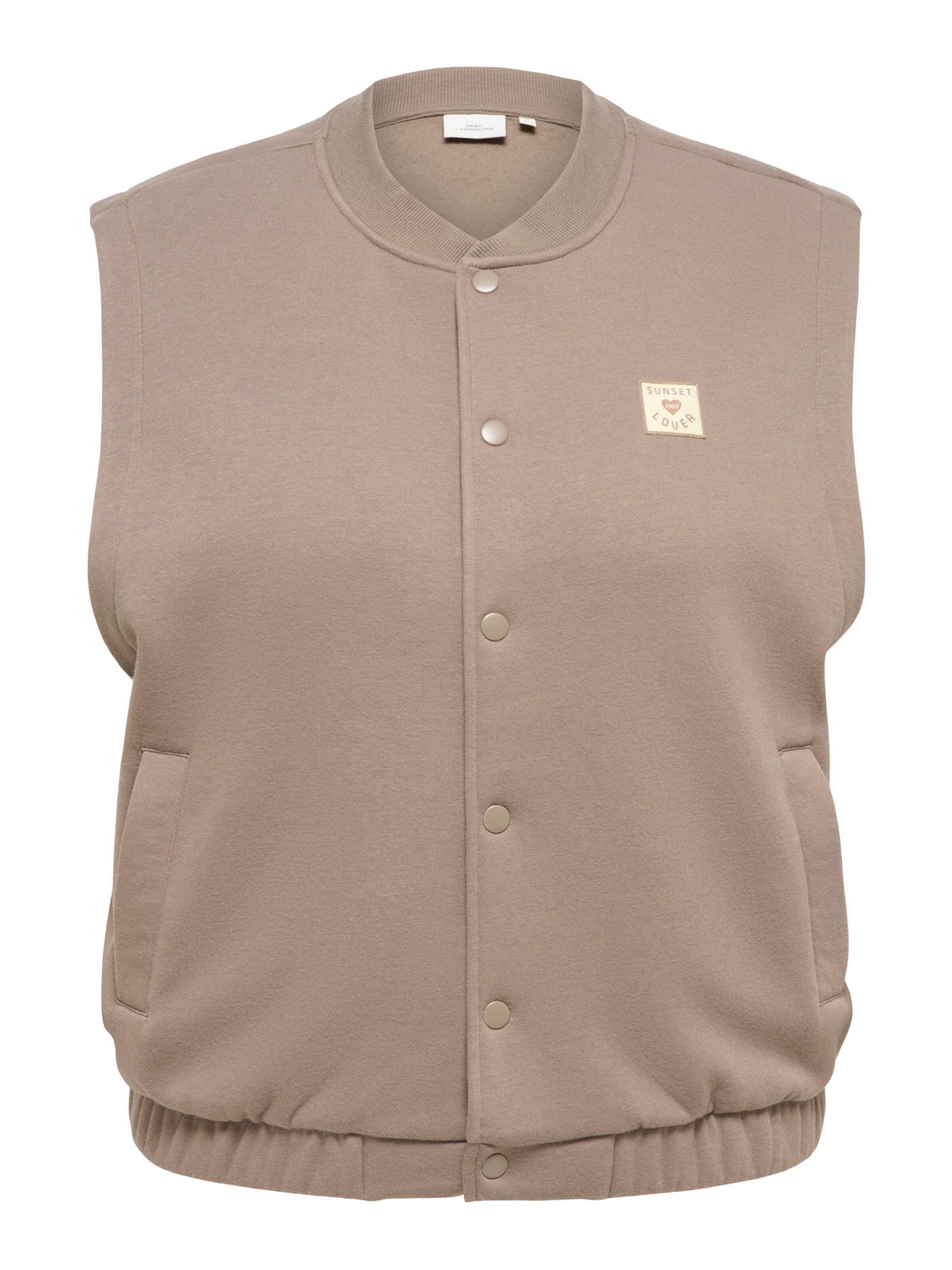 ONLY Carmakoma Vest 'CARCORALIE' in Brown: front
