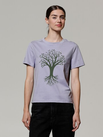 T-shirt 'Baum' Watapparel en violet : devant