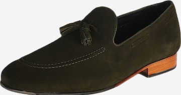 Gordon & Bros Classic Flats in Green: front