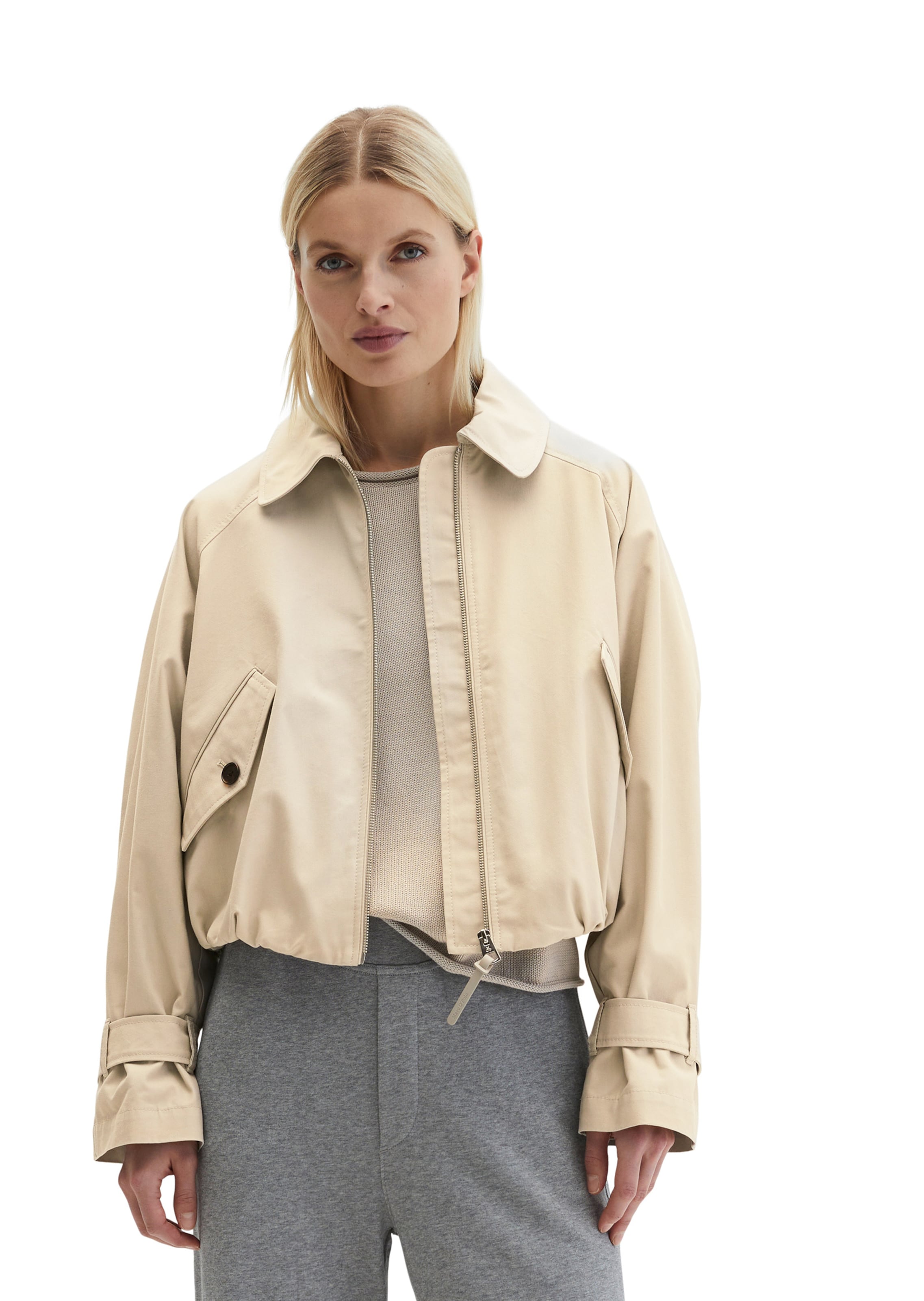 Marc O'Polo Between-Season Jacket in Beige: front