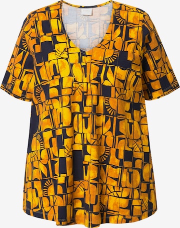 Ulla Popken Shirt in Geel: voorkant