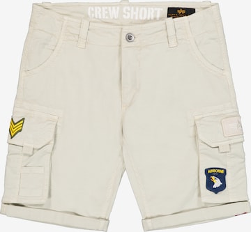 ALPHA INDUSTRIES Slimfit Housut värissä beige: etupuoli