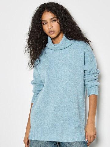 Pull-over ' ' Apricot en bleu : devant