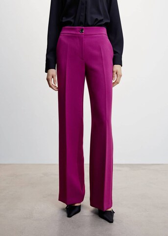 MANGO Zvonové kalhoty Kalhoty s puky 'Simon' – pink: přední strana