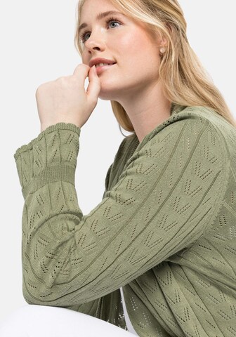 SHEEGO Knit Cardigan in Green