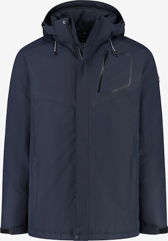 Travelin Winter Jacket ' Pontus ' in Blue: front