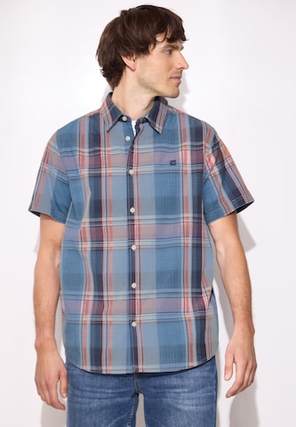 Street One MEN Regular Fit Hemd in Blau: Vorderseite