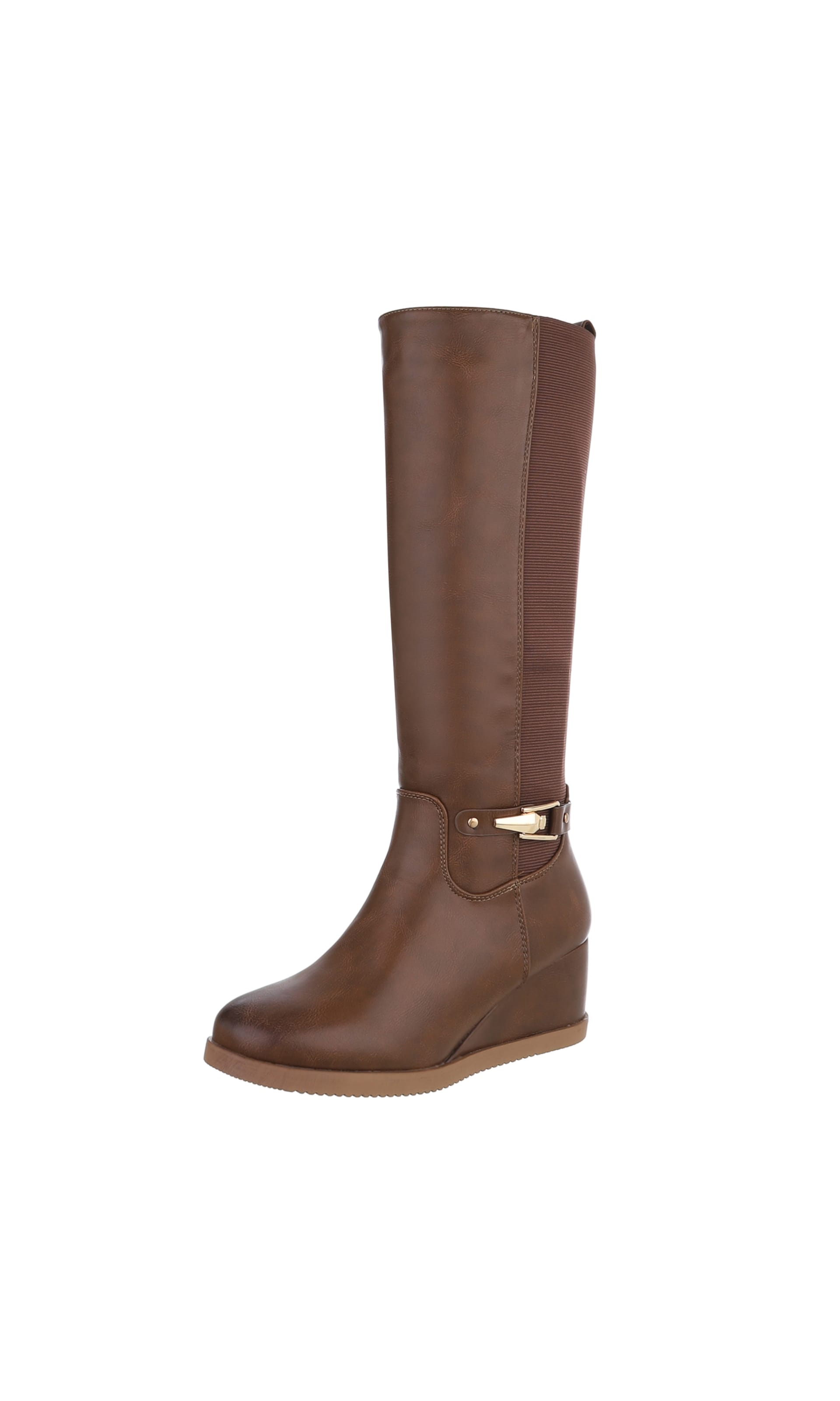 Ital-Design Boots in Brown: front