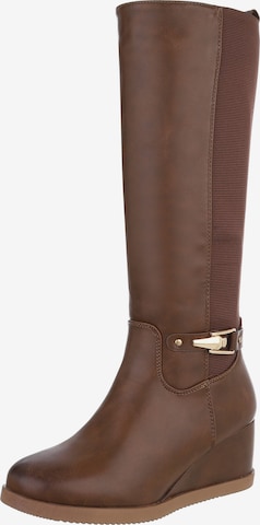 Ital-Design Boots in Brown: front