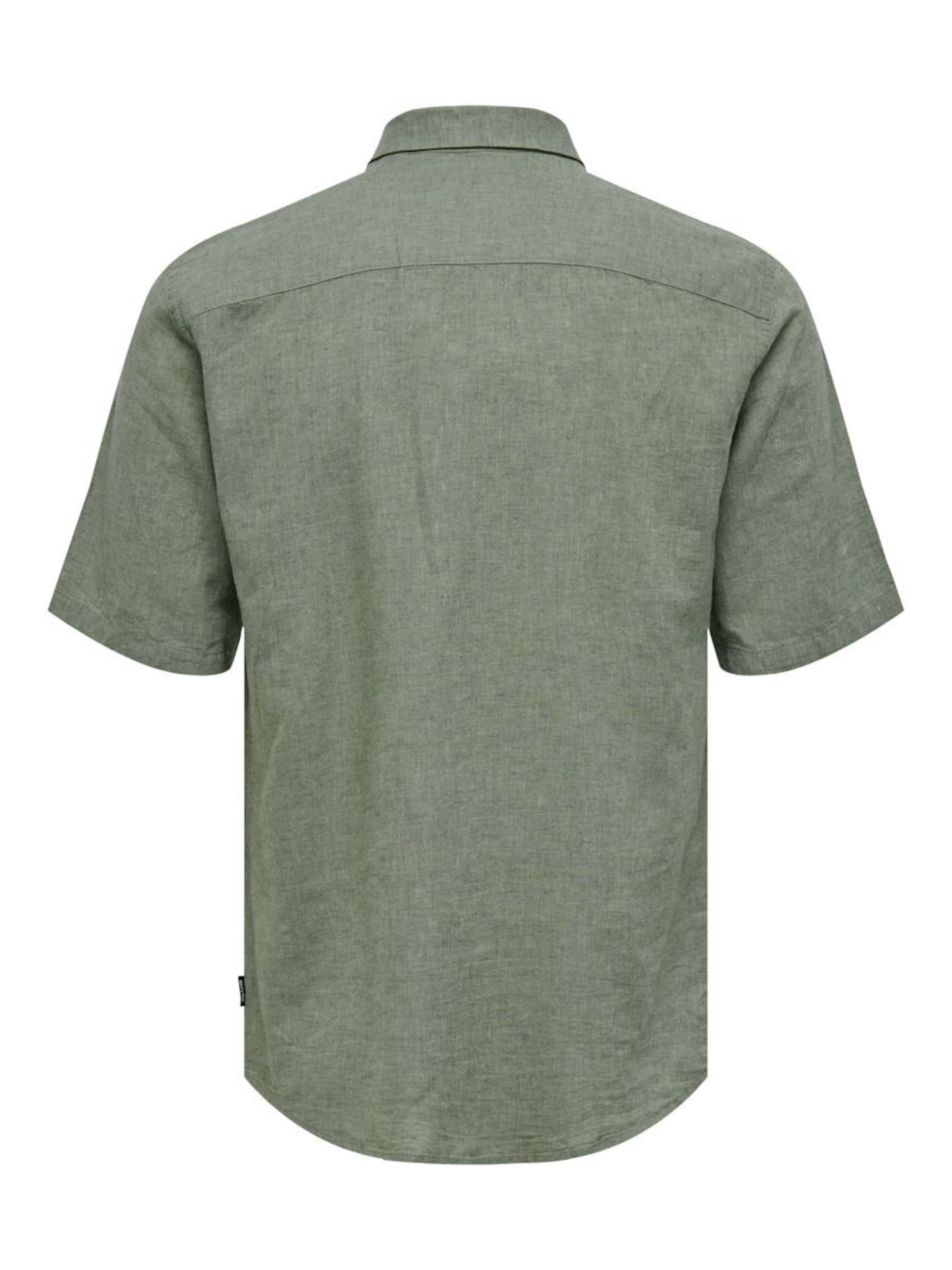 Only & Sons Slim fit Skjorta 'ONSCaiden' i grön