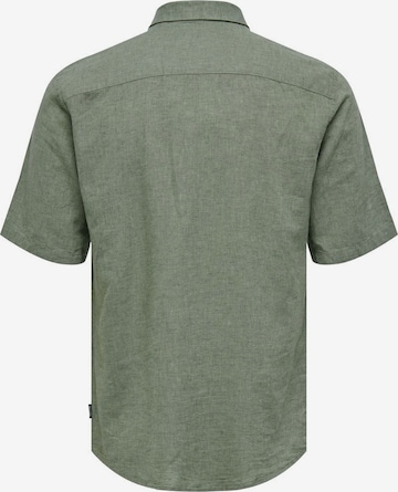 Only & Sons - Ajuste estrecho Camisa 'Caiden' en verde