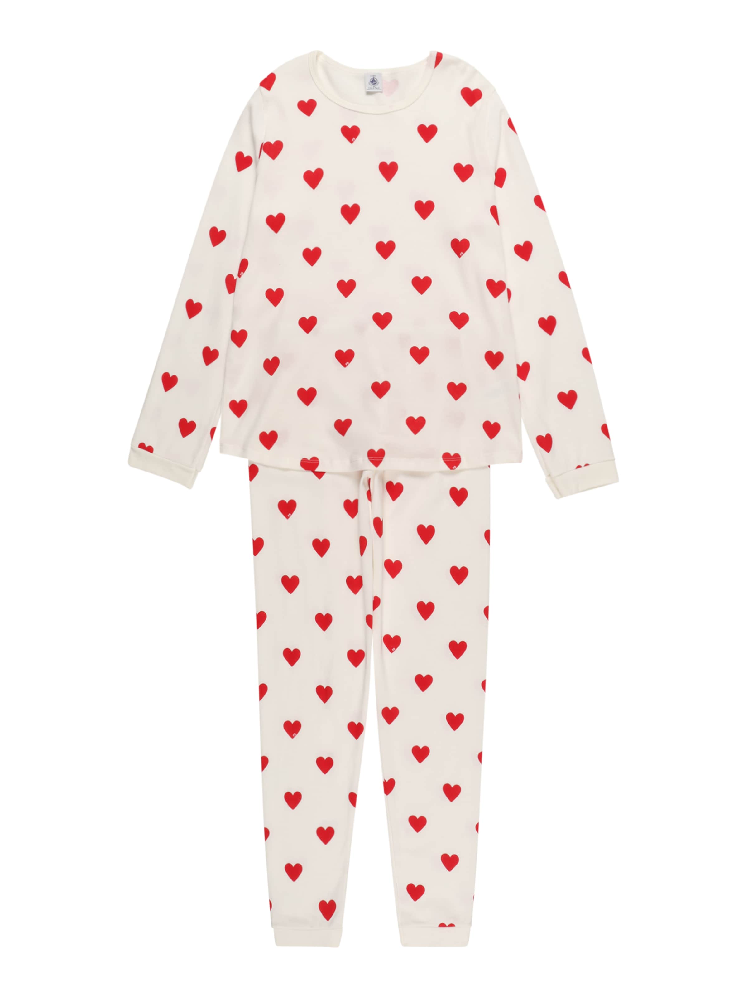 PETIT BATEAU Piżama w kolorze biały: przód