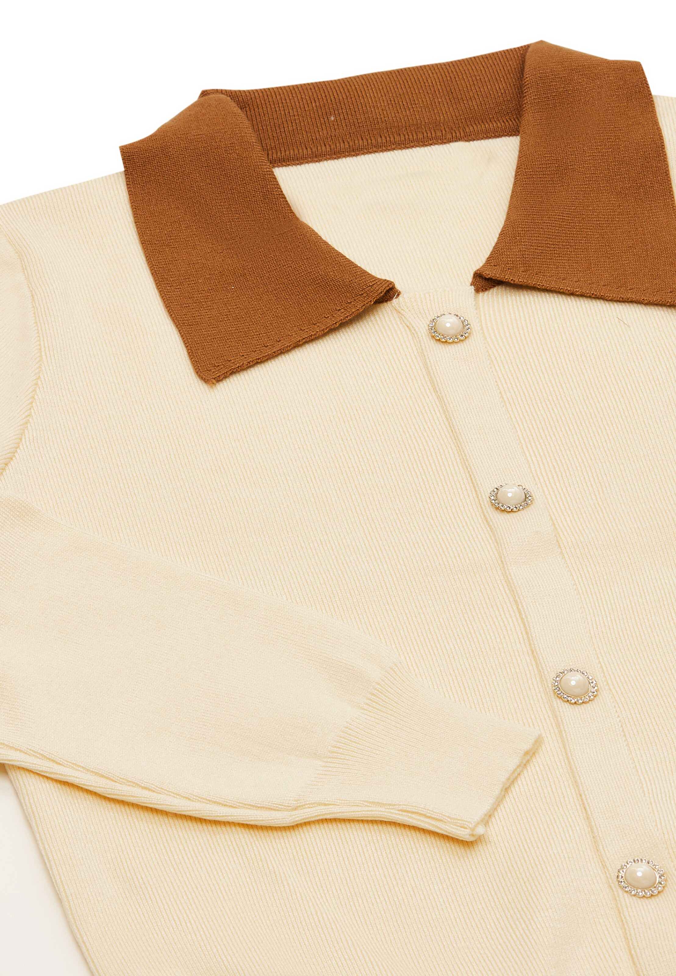 NAEMI Strickjacke in Beige