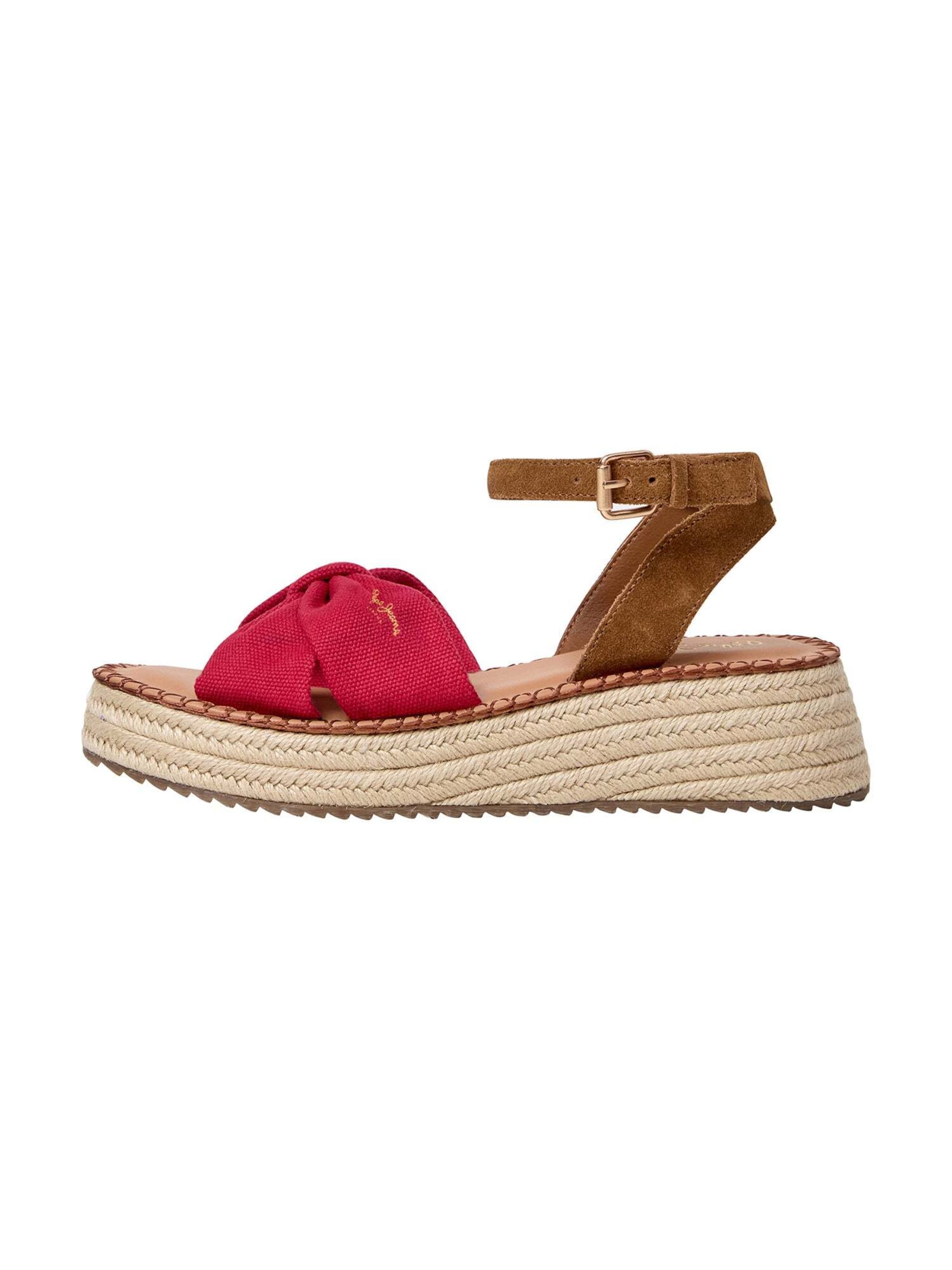 Pepe Jeans Sandale 'Kate Bass' in Rot: Vorderseite