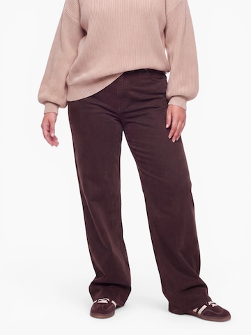 CITA MAASS Wide leg Jeans in Brown: front