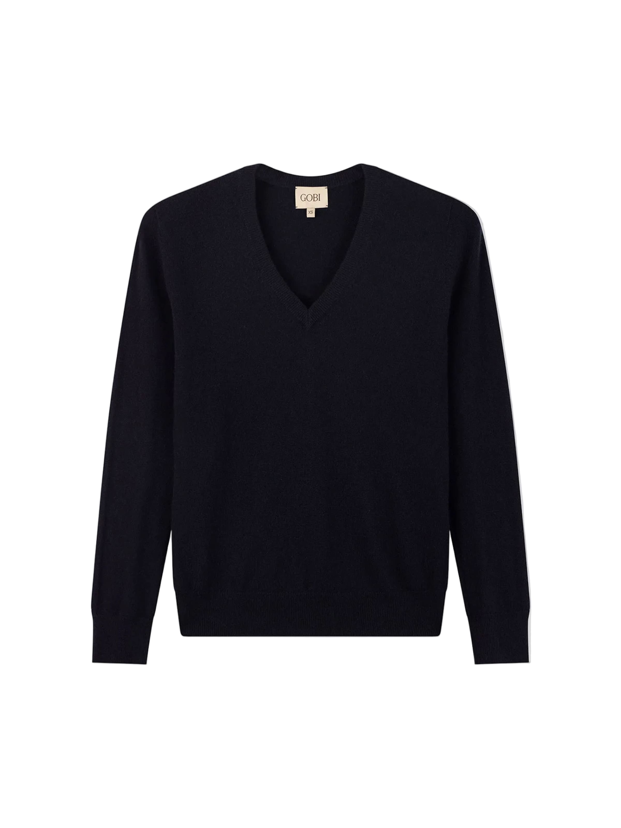 GOBI Cashmere Pullover 'Women's Timeless Cashmere V-Neck Sweater'‌‌‌‌‌‌‌‌ in Blau: Vorderseite
