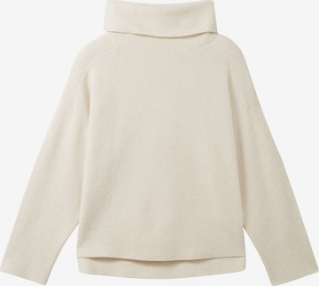 TOM TAILOR Sweater in Beige: front