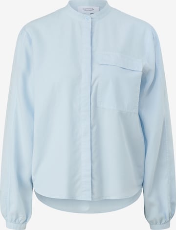 comma casual identity Blouse in Blauw: voorkant