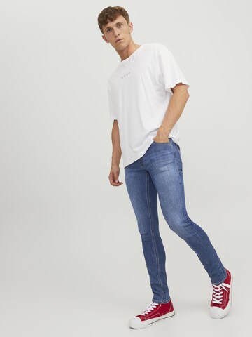 JACK & JONES Skinny Džíny 'Liam' – modrá