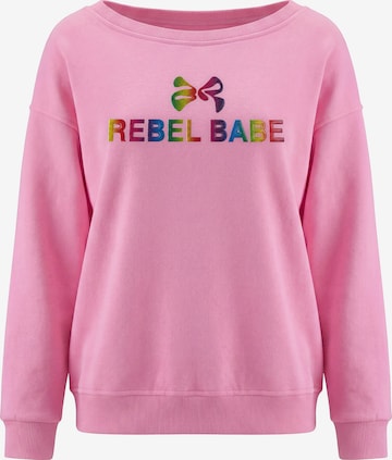 MYMO Sweatshirt in Roze: voorkant