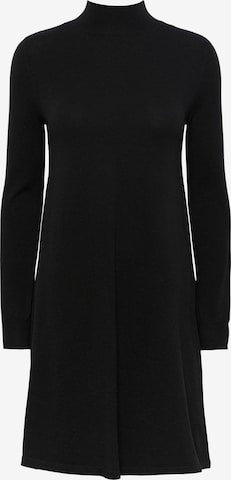 PIECES Úpletové šaty 'JALINA' – černá: přední strana