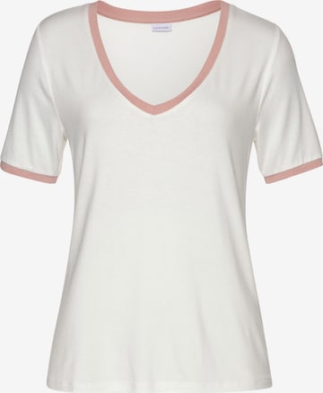 T-shirt LASCANA en blanc : devant