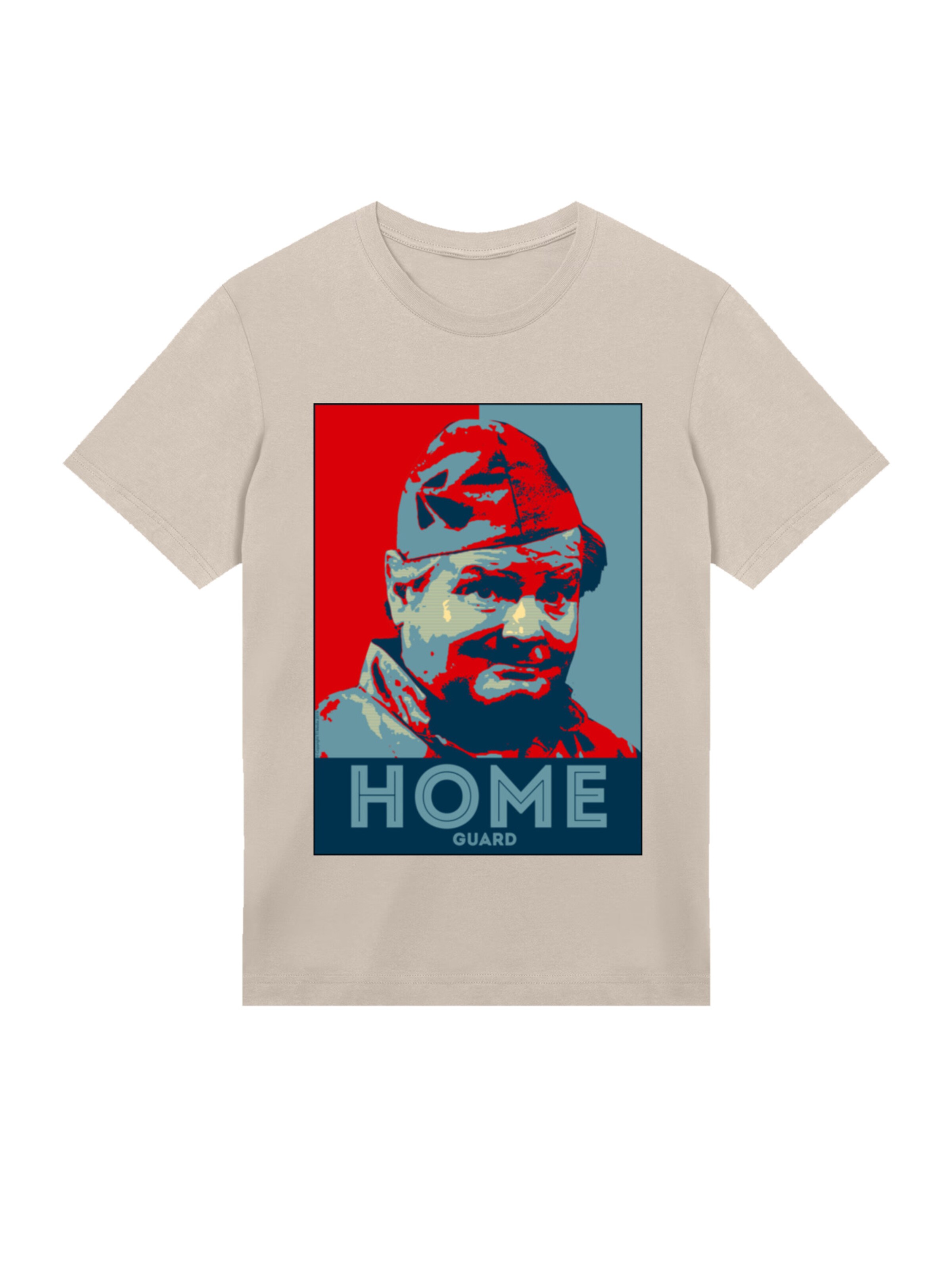 F4NT4STIC Shirt 'TV Times Benny Hill Home Guard' in Beige: front