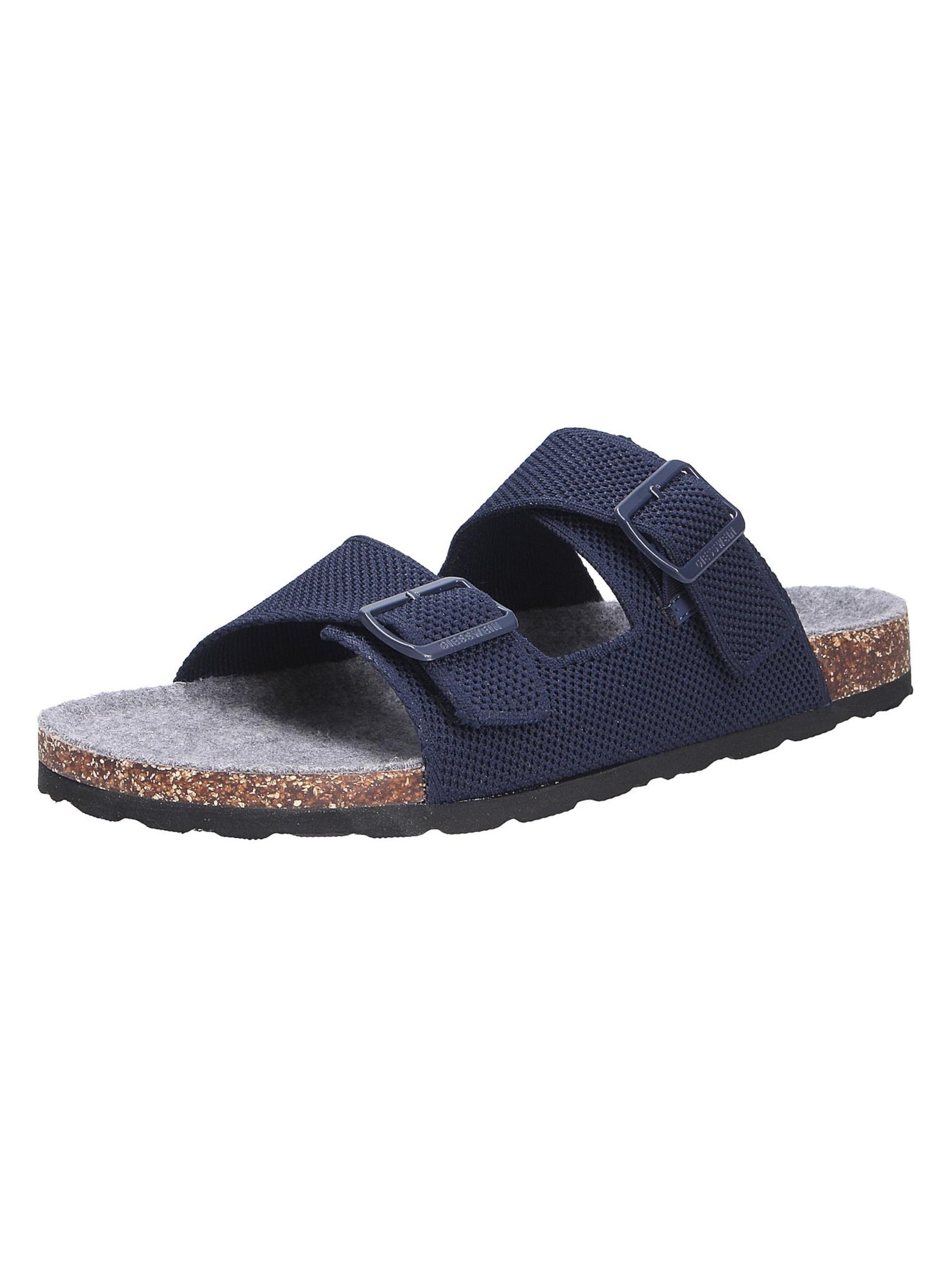 GIESSWEIN Slippers 'MERINO SLIDES' in Blue: front