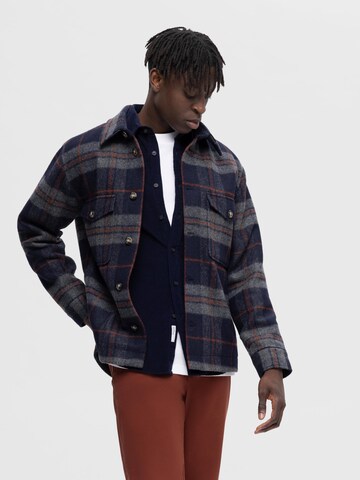 SELECTED HOMME Regular fit Button Up Shirt 'Regowen' in Blue