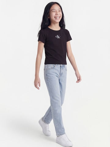 Calvin Klein Jeans Tričko – černá: přední strana