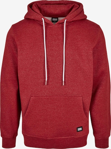 Sweat-shirt Urban Classics en rouge : devant